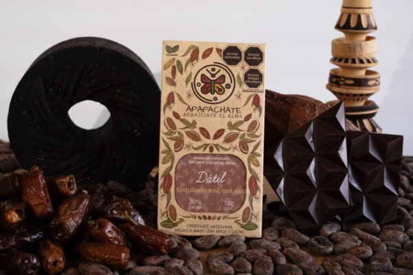 Barra de chocolate con dátil 70% cacao  (70g)